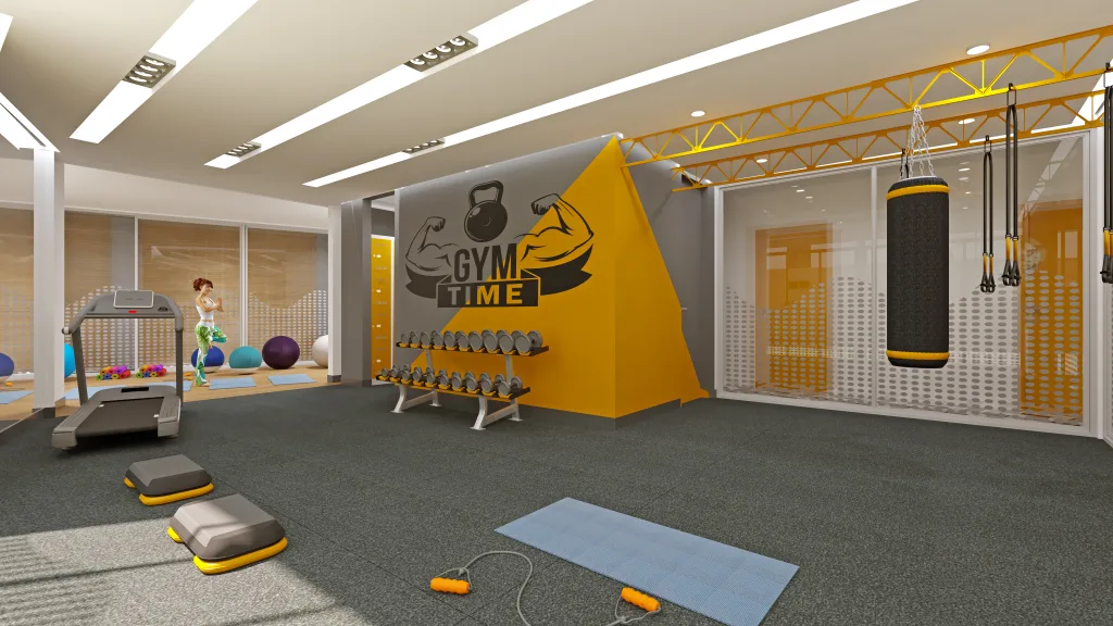 Apartamentos con Gimnasió con pesas, cuerdas para saltar y caminadoras